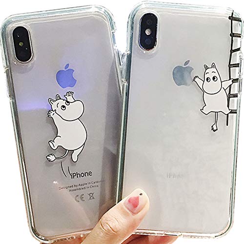 Apple iPhone 本体 クリアケース付き Amazon | iPhone 全サイズ対応 ムーミン クリアケース アップルマーク